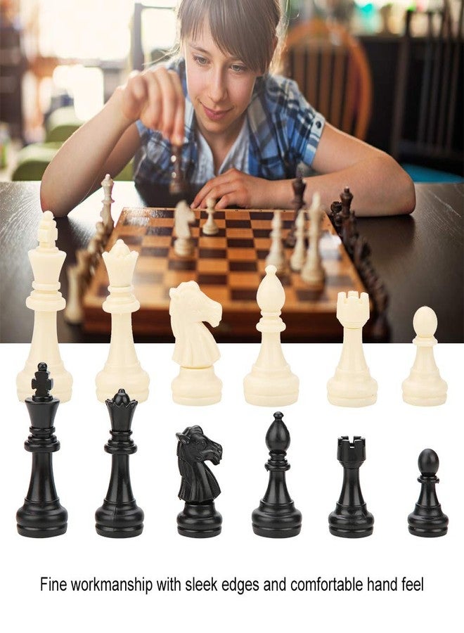 Zerodis Chess Set,International 32 Standard Chess Pieces Replacement Tournament Chessmen with Kings Queens Castles for Children Teenager Adults - Image 3
